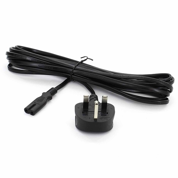 2 Pin Mains Cable Lead Power Cord UK Plug For Sony Playstation PS2 PS3 PS4 Slim